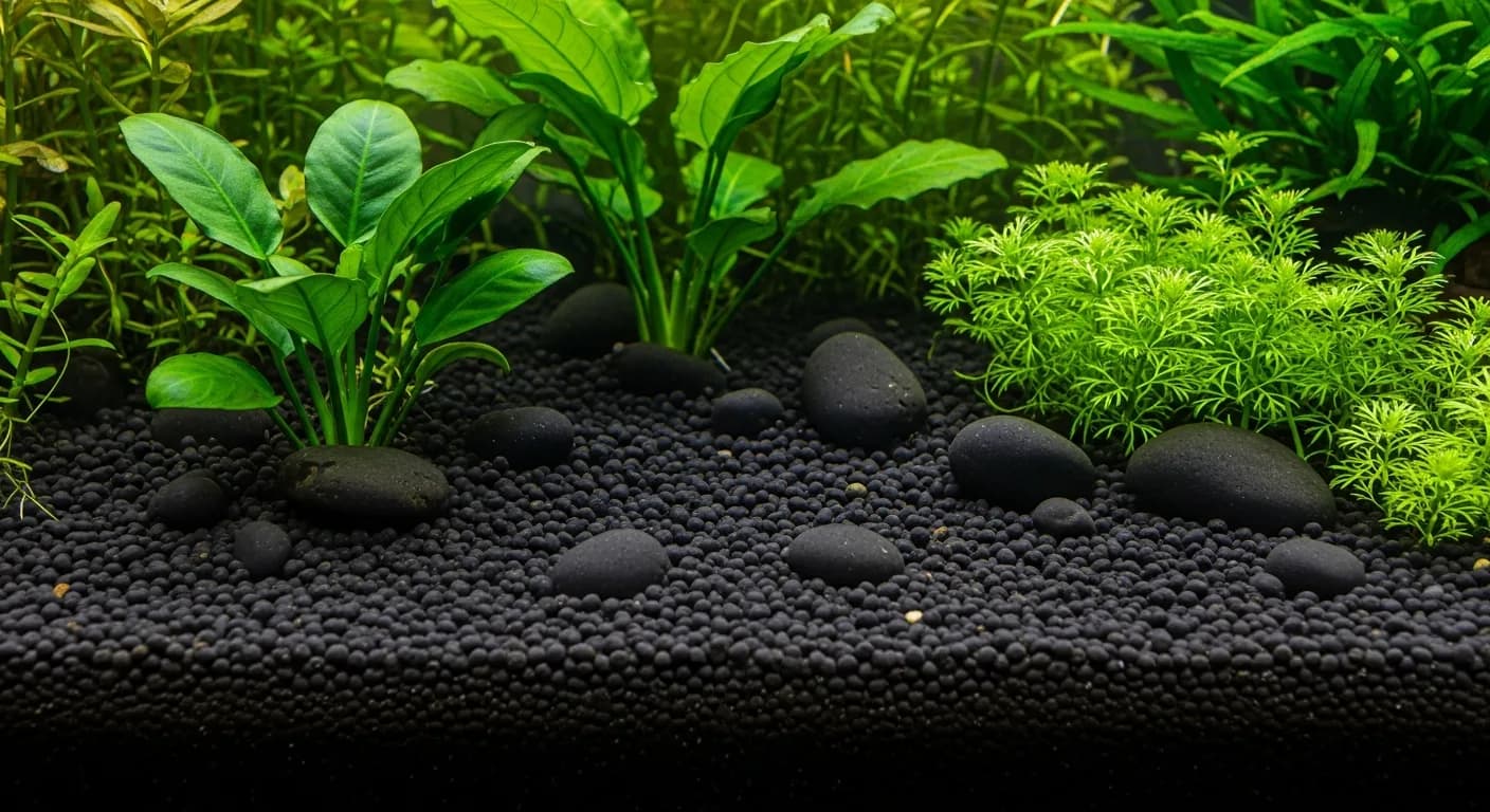 Aquarium Kies Schwarz
