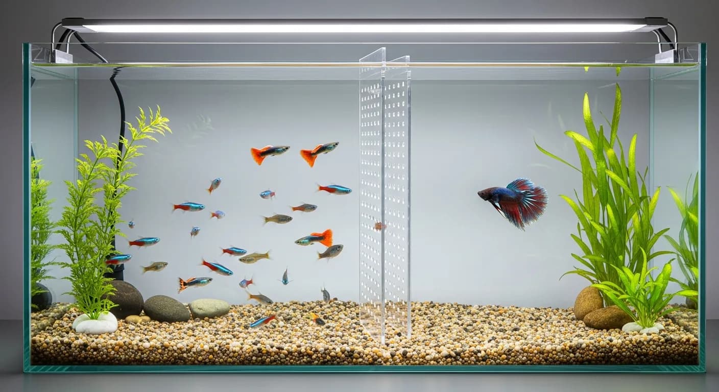 Aquarium Trennwand