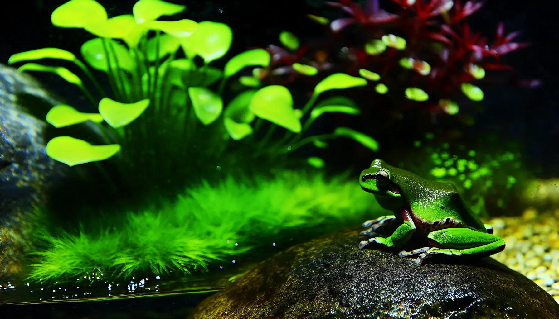 Amphibien in Gemeinschaftsbecken