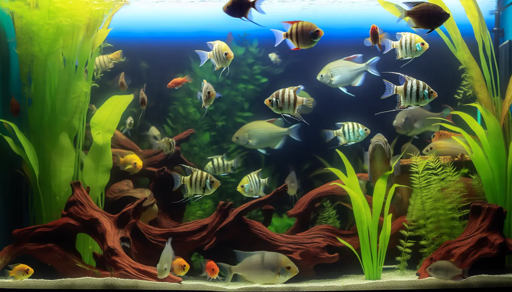 Vergesellschaftung mit Fischen