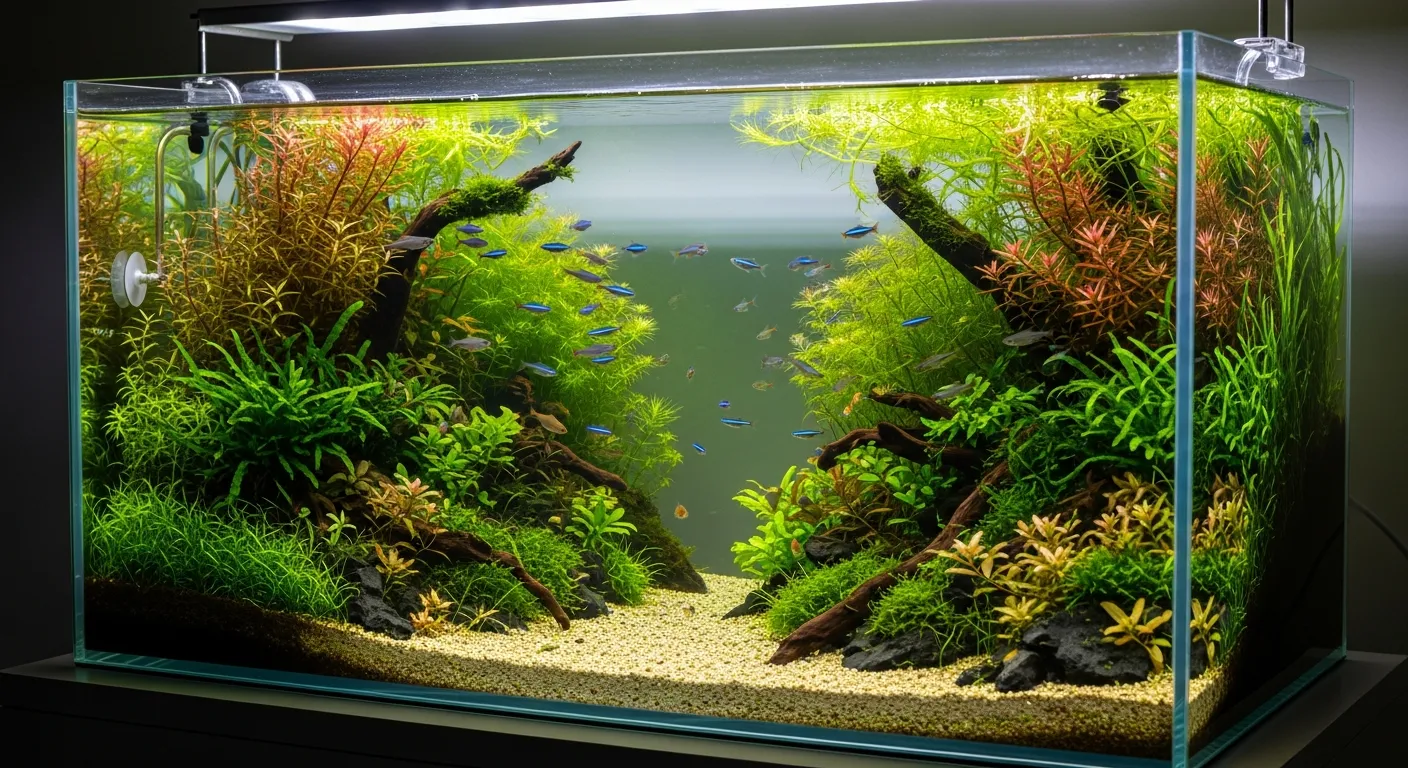 Aquarium aus Glas