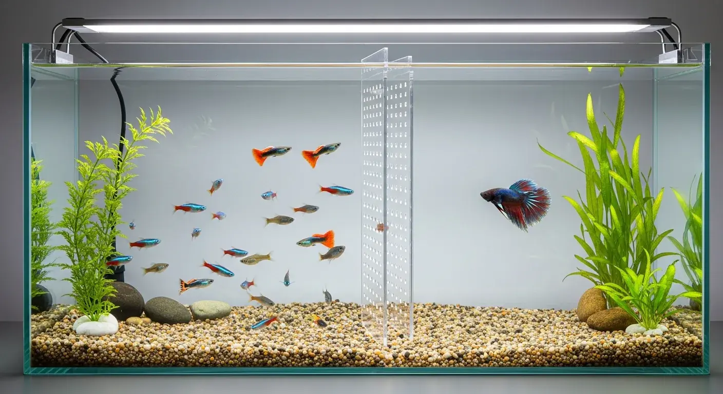 Aquarium Trennwand