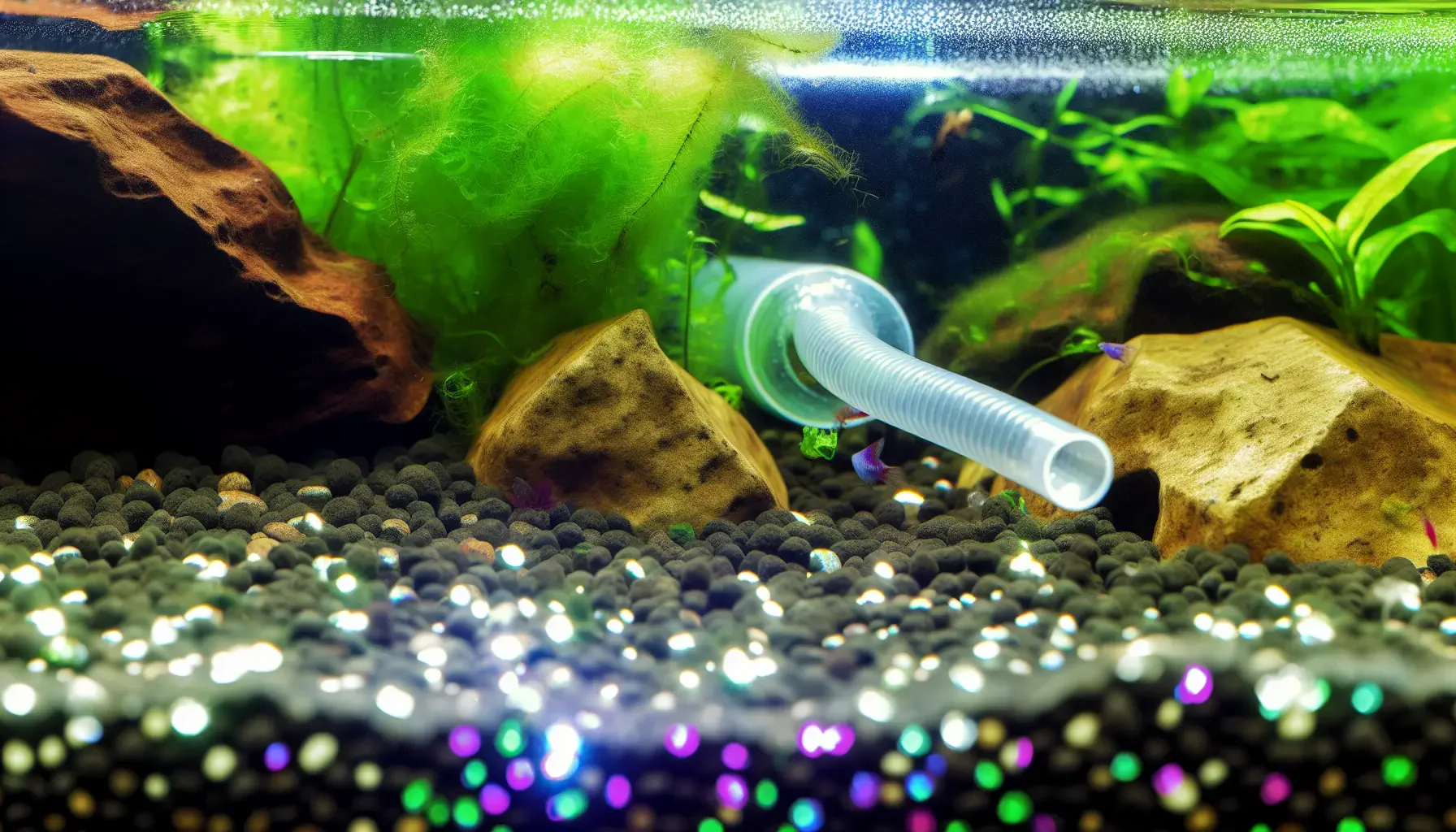 Bodengrundpflege: Mulm absaugen