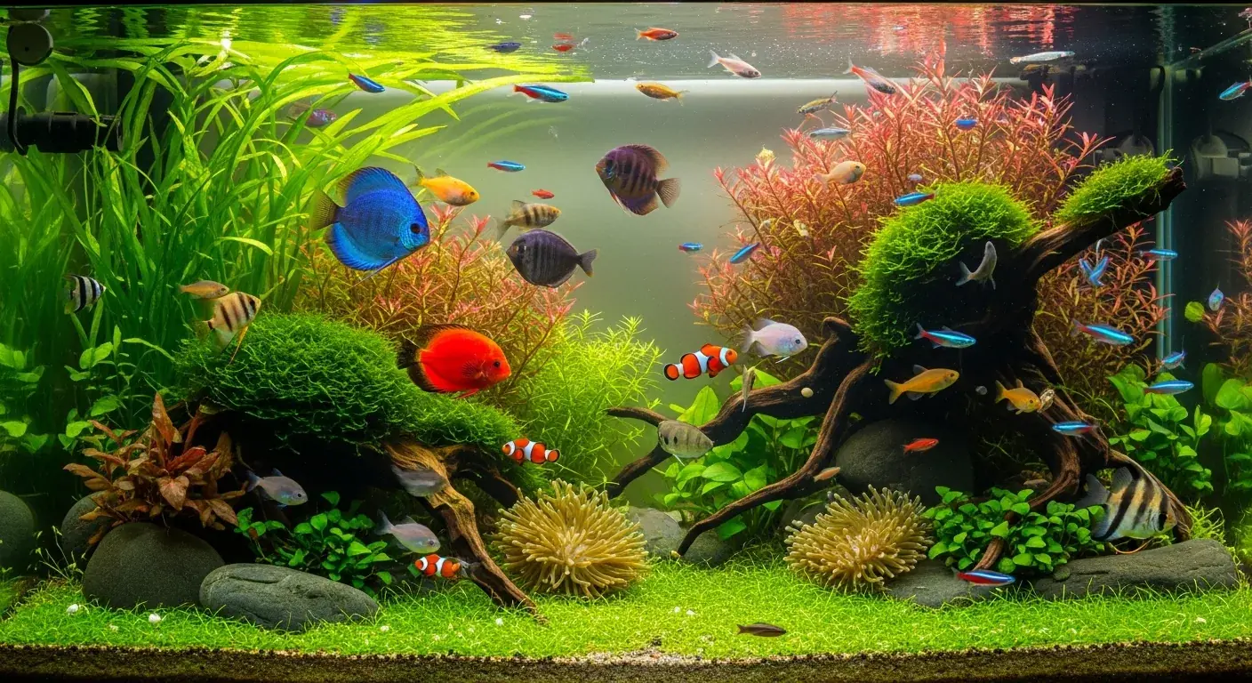 Haltung exotischer Fische in Gesellschaftsbecken