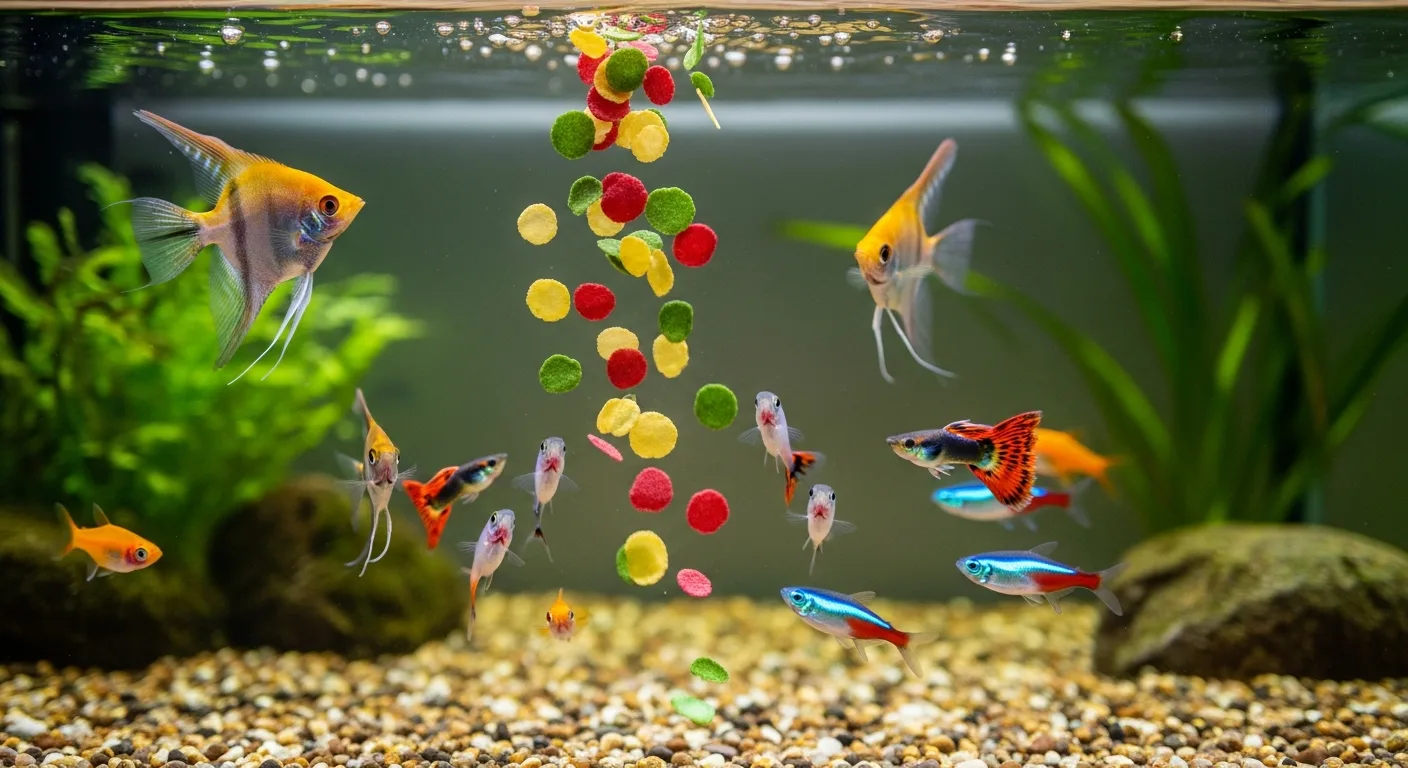 Flockenfutter Aquarium