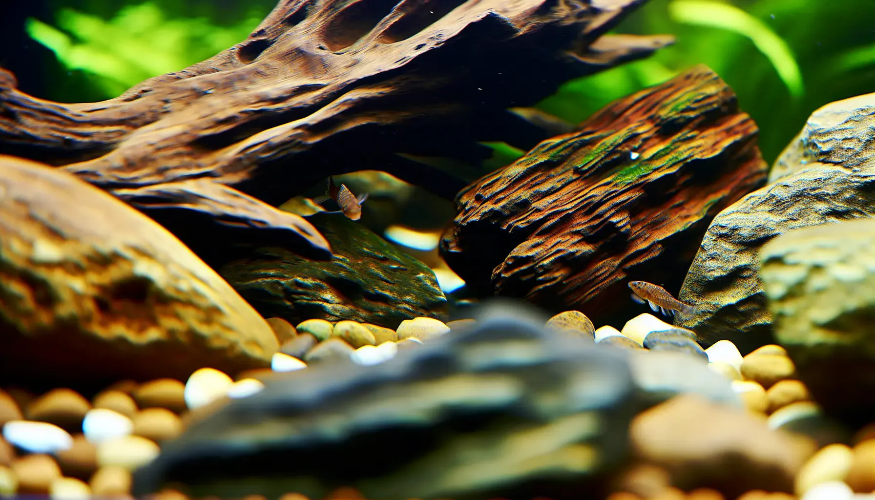 Hardscape-Materialien: Steine und Holz