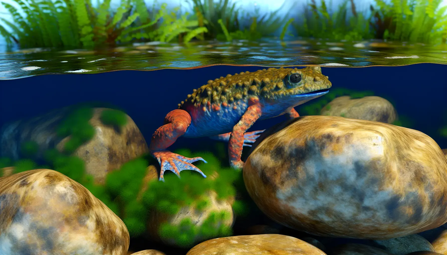 Kaltwasser-Amphibien für das Aquarium