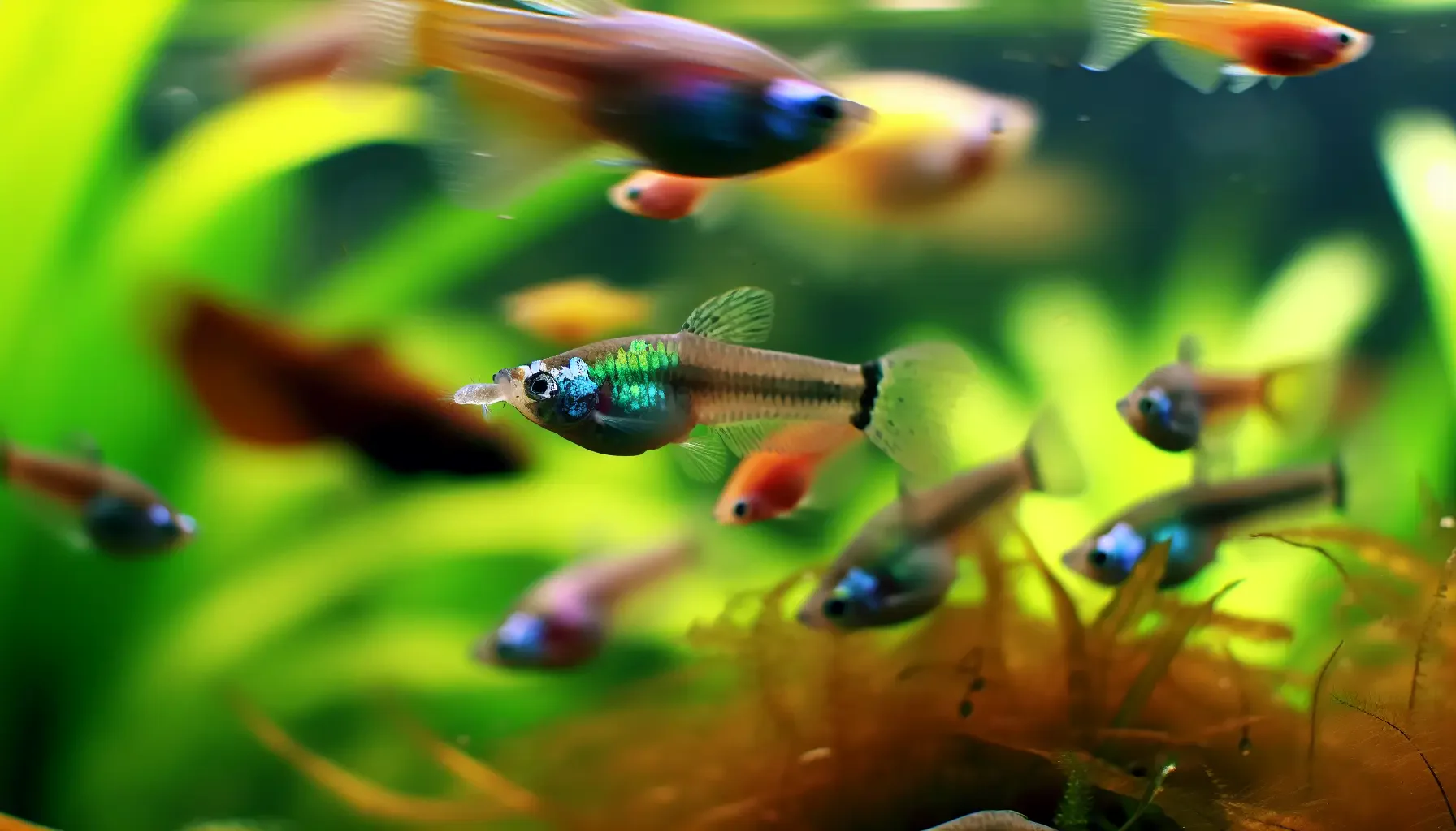 Zucht von lebendgebärenden Fischen