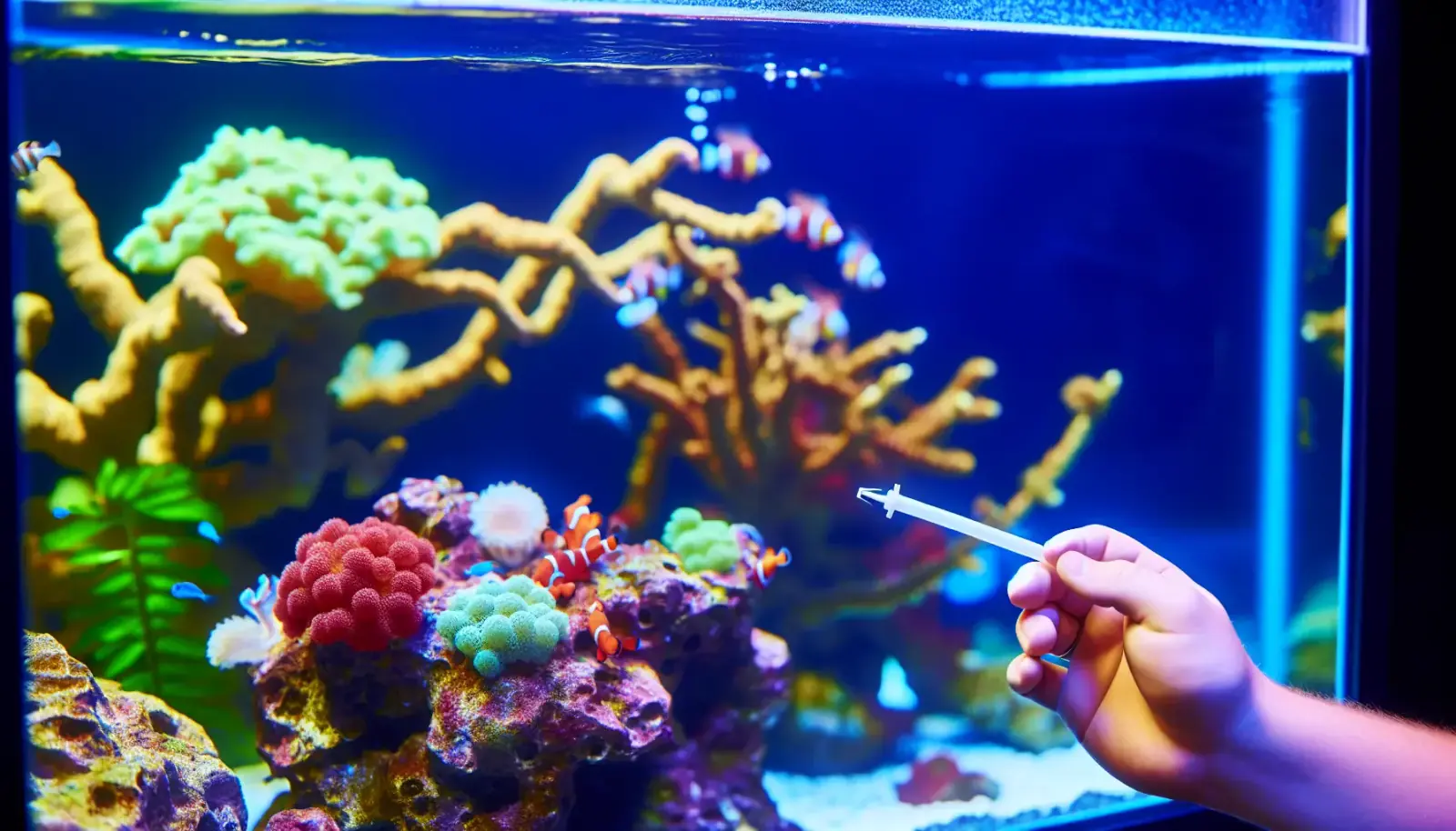 Wartung von Meerwasseraquarien