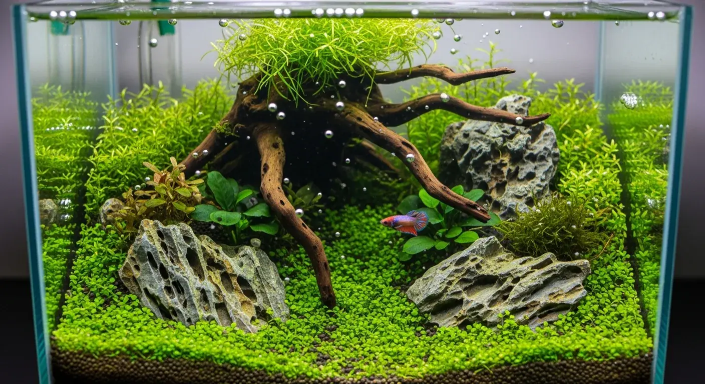 Nano-Aquascaping: Ideen für kleine Becken
