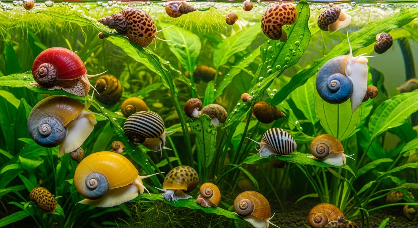 Schneckenarten für Süßwasseraquarien