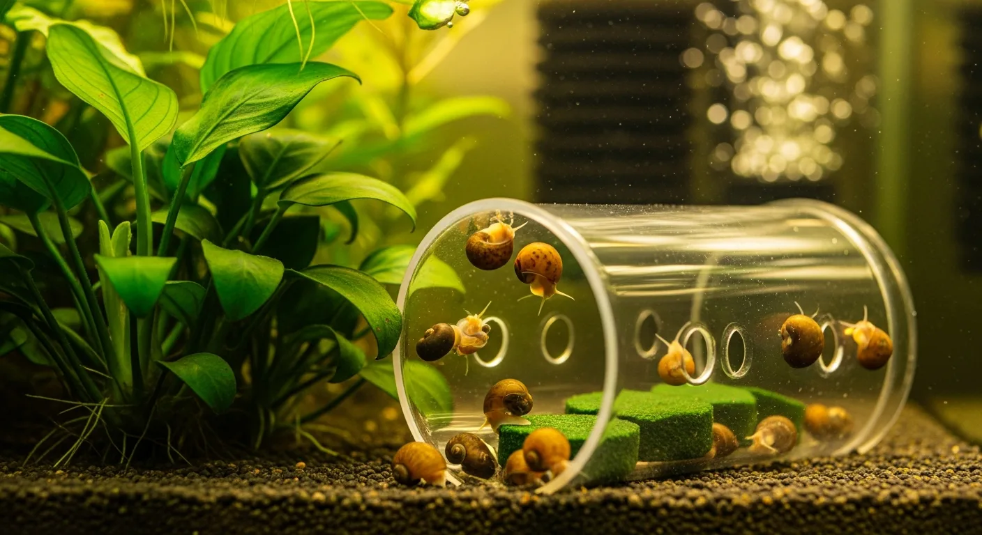 Schneckenfalle Aquarium
