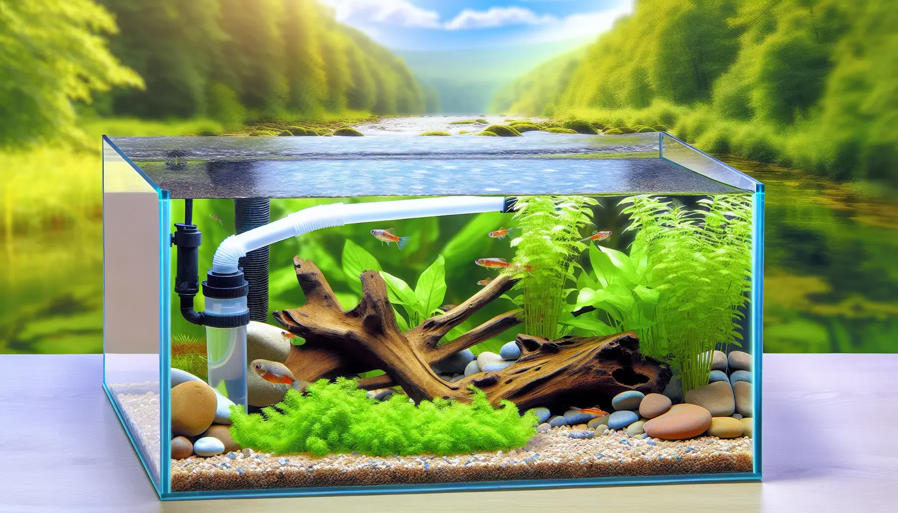 Vorbereitung des Zuchtbeckens